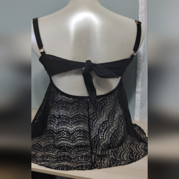 Smart & Sexy Twist Bandeau Tankini Top 38DDD NWOT - Picture 4 of 6